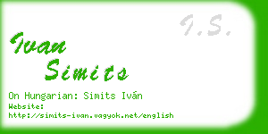 ivan simits business card