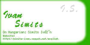 ivan simits business card